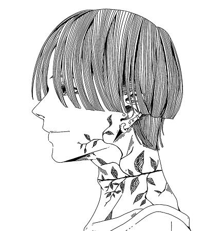 隠さないの線画