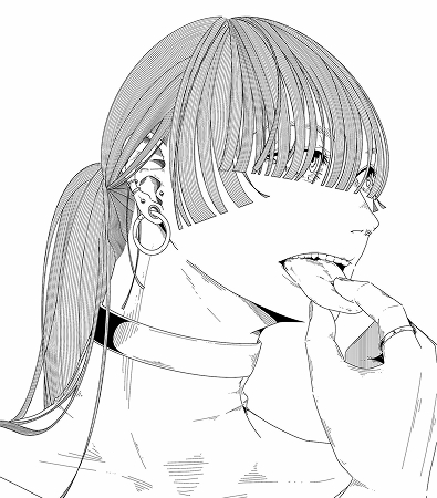 べろの線画